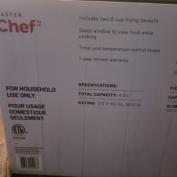 Master Chef Deep Fryer - Picture 4 of 4